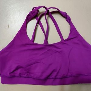 Lululemon Purple Strappy Sports Bra Sz 10